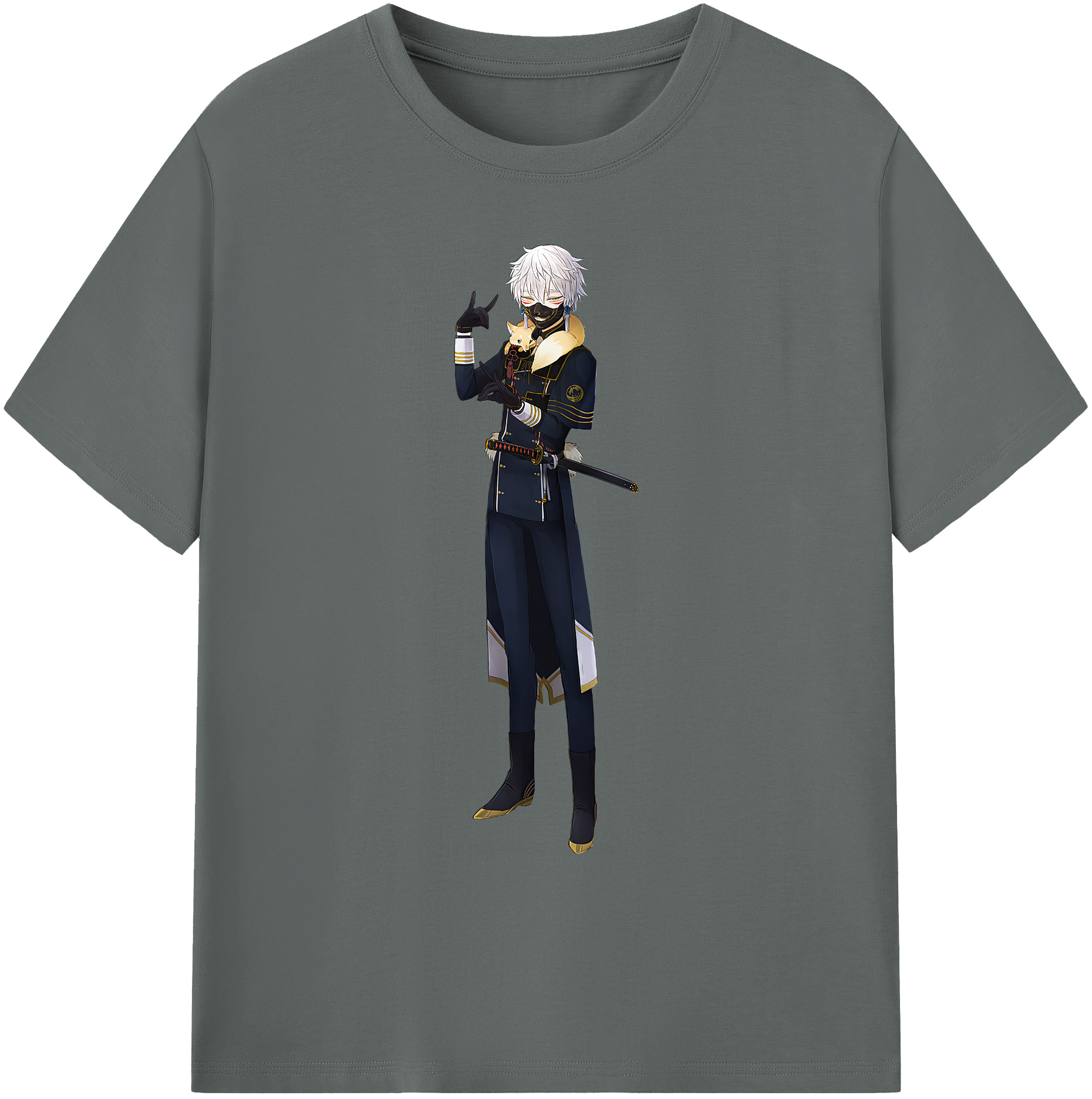 （画像用） 刀剣乱舞 Touken Ranbu 綿100％ メンズ半袖Tシャツ｜肌触りやわらか＆通気性